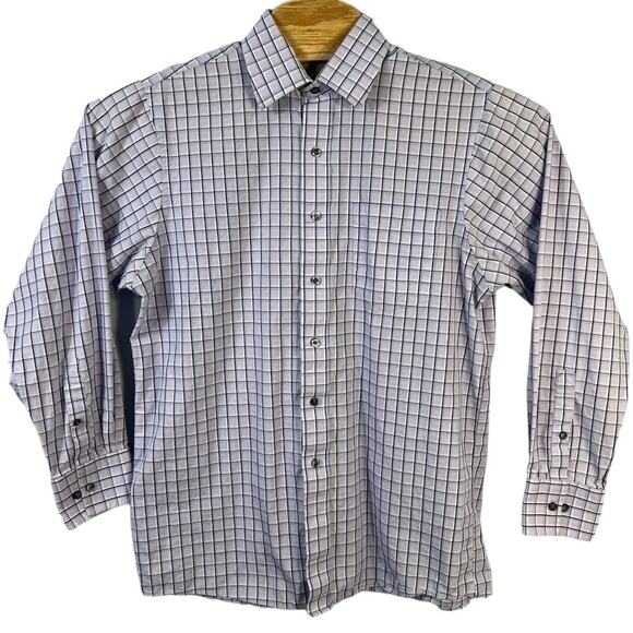 Michael Kors Purple Button Down Shirt - Size Large - Picture 1 of 6
